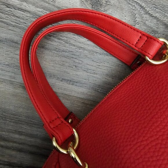 Juicy Couture Style 600 Vegan Leather Red Handbag - Picture 12 of 16